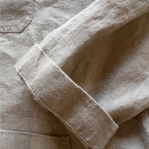 NWT Orvis Linen Jacket Women's XS Light Tan Front Pockets-Buttons Up (G4) - Picture 6 of 12